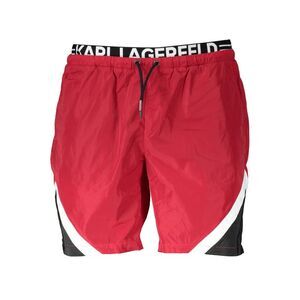Karl Lagerfeld Red Polyester Men's Swim Men's Boxer
